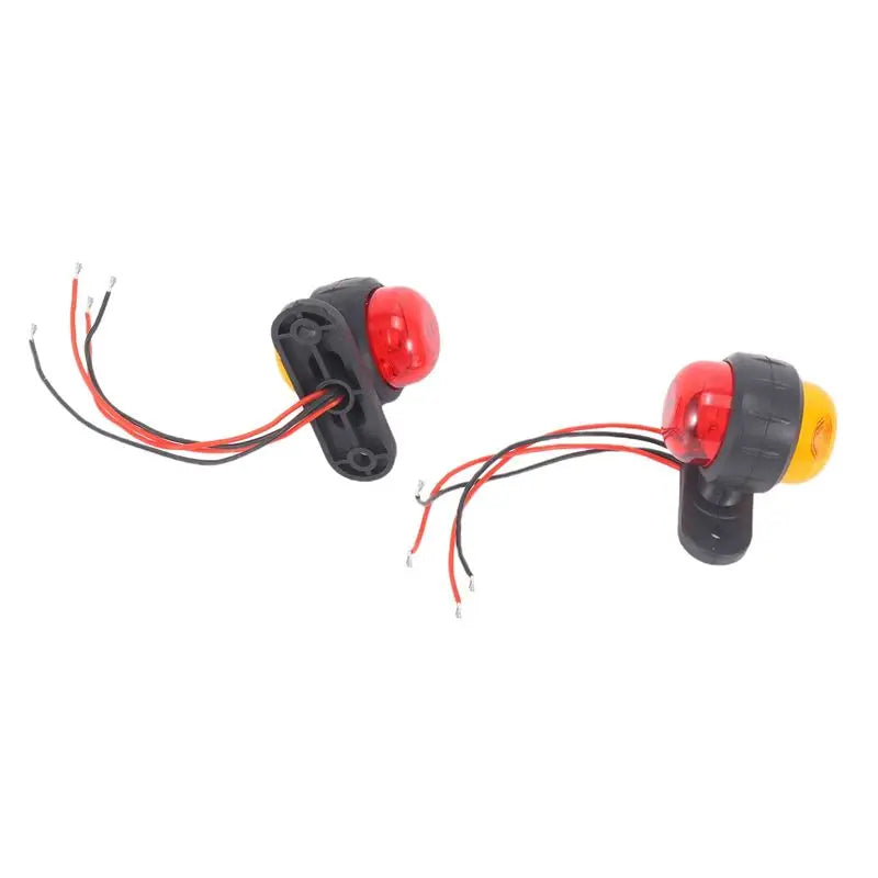 aea6-4pcs Truck Trailer Lamps 24V Side Marker Warning Signal