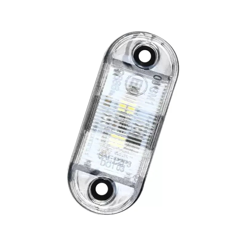 2PCS White Color Side Marker External Warning Tail Trailer