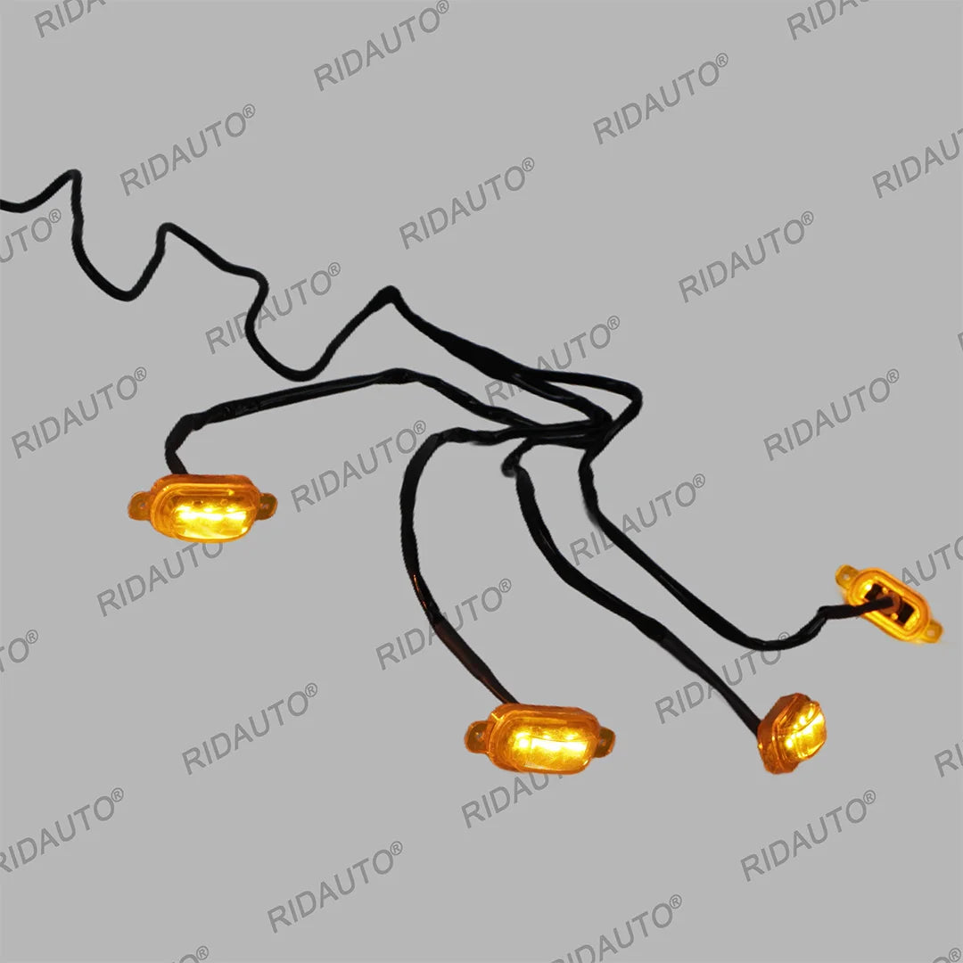 For Replacement Grille Amber LED Lamp Pickup Truck Hilux Travo
