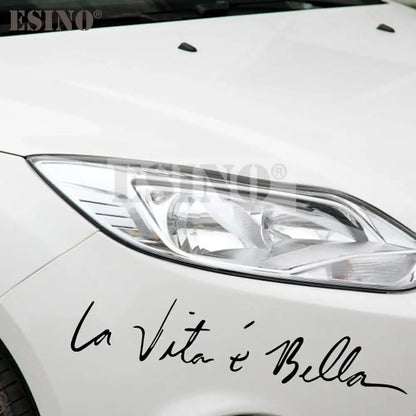 Sticker Life Is So Beautiful Italian La Vita E
