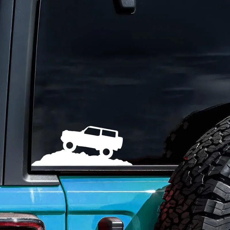 For Jeep Jimny 15x5cm off-road SUV Mountain Sticker Body Bumper