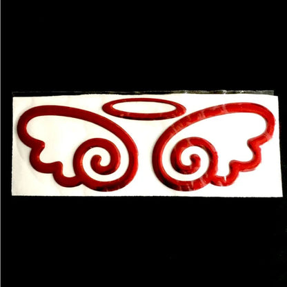 1PC 3D Angel Wings Pvc Sticker Decal Rear Body