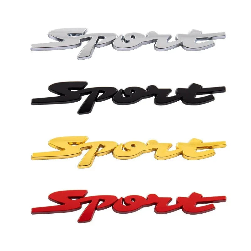 Stickers Metal 3D Trunk Body Racing Sport Word Letter