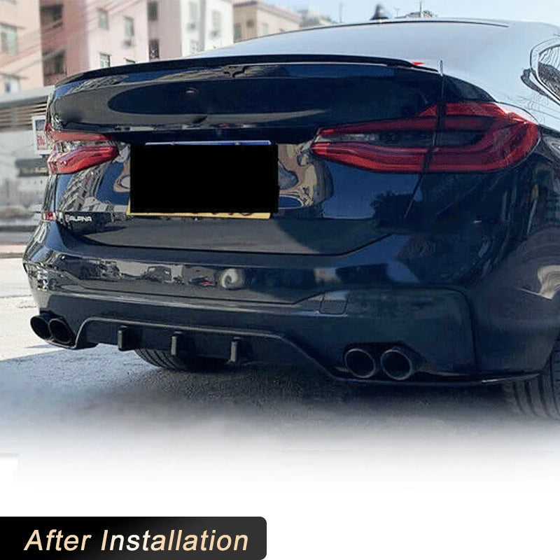 For BMW 6 Series Gt G32 Full Carbon Fiber Rear Bumper Diffuser