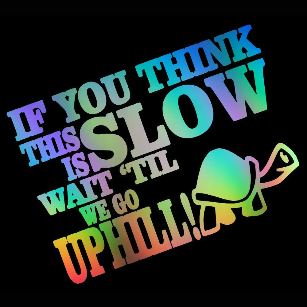 17CM Funny Tortoise Sticker If You Think This Is