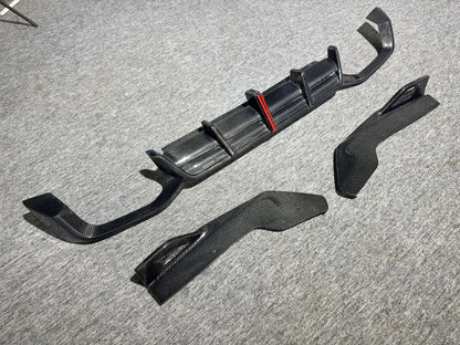 For BMW X4M Lci F98 2022+ Carbon Fiber Rear Bumper Diffuser