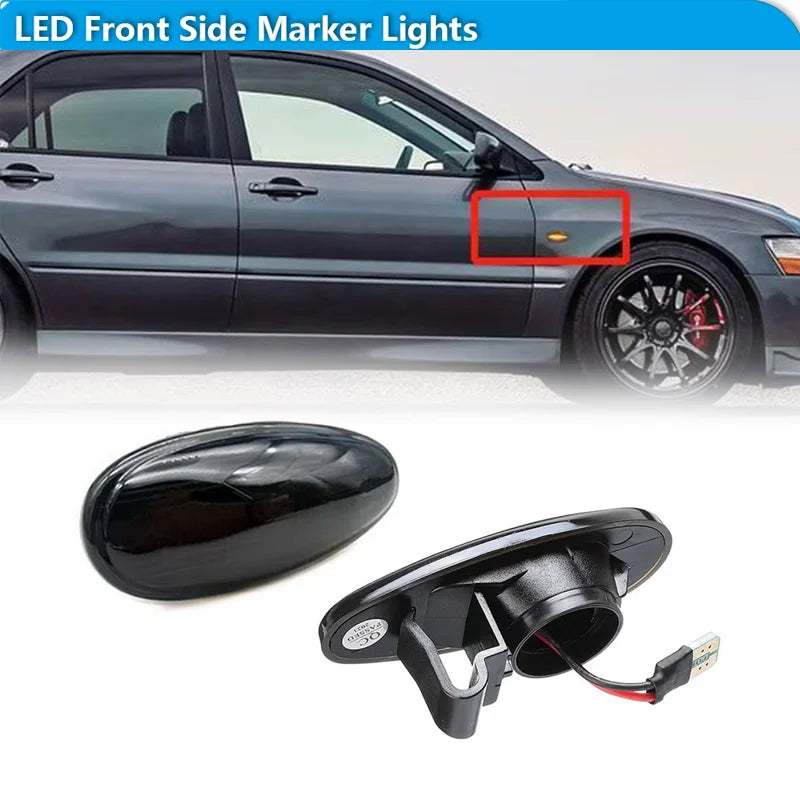 For Mitsubishi Outlander I-Miev Lancer Evo Amber Dynamic Front