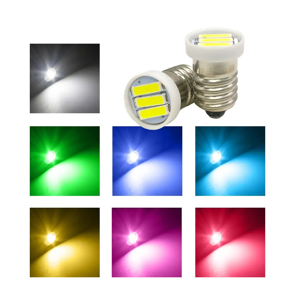 For Lionel 1PCS E10 7020 3SMD Dc 12V White Red Blue