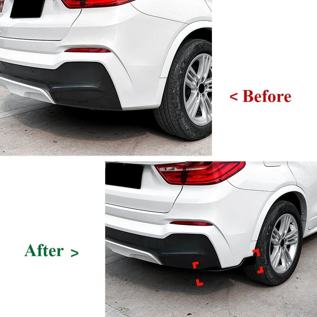 For BMW X4 F26 M Sport Rear Bumper Side Skirt Body Kits 2014