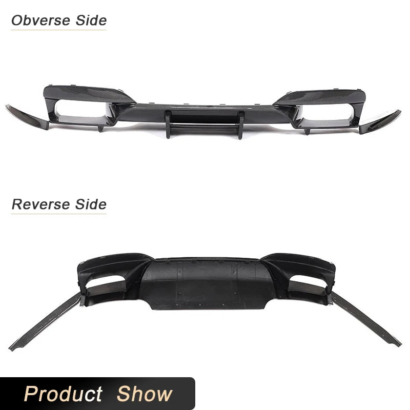 For BMW 6 Series F06 F12 Carbon Fiber Rear Bumper Diffuser Lip