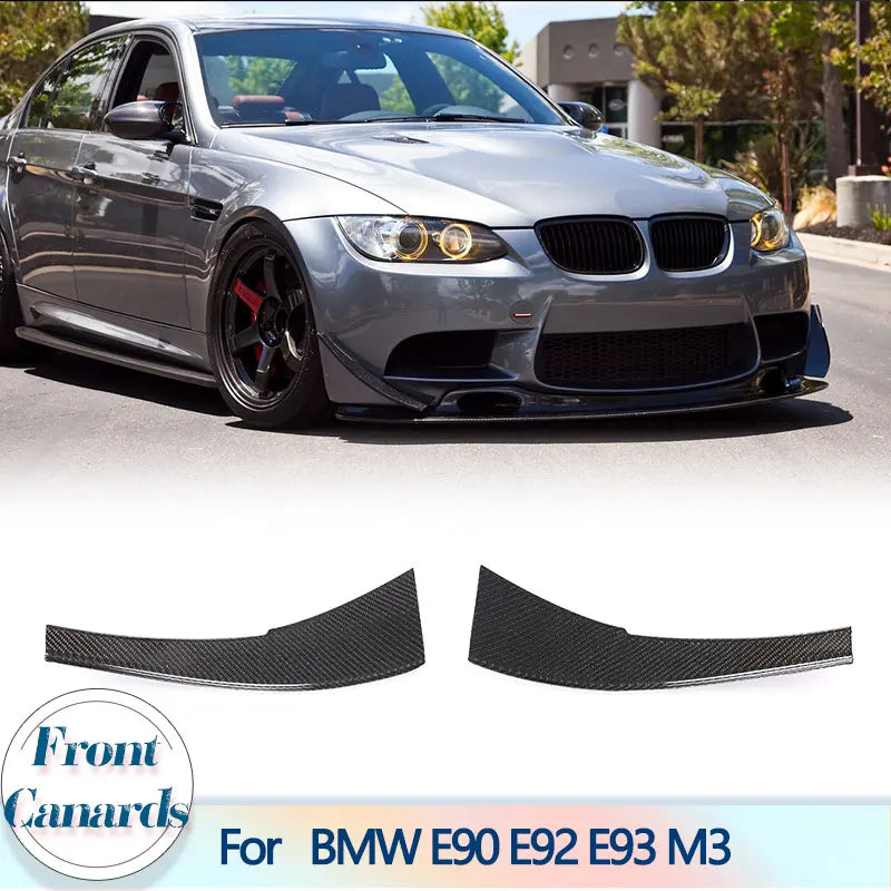 For BMW E90 E92 E93 M3 Front Bumper Canards Splitters 2007-2013