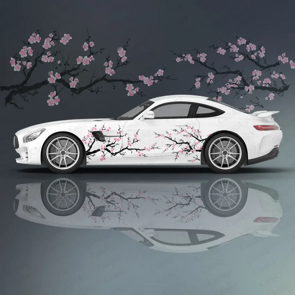 Sakura Flower Stickers Ita Tuning Racing Vinyl Decal Wrap