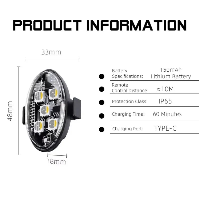Aircraft Airplane Helicopter Warning RGB Strobe Motorcycle Flash