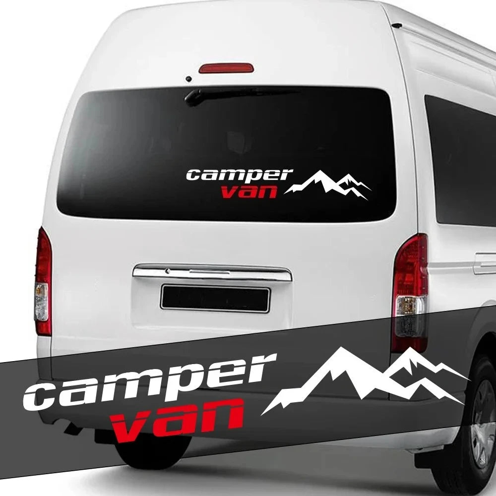 Camper Van Mountain Sticker Motorhome Rv Cargo Body Vinyl
