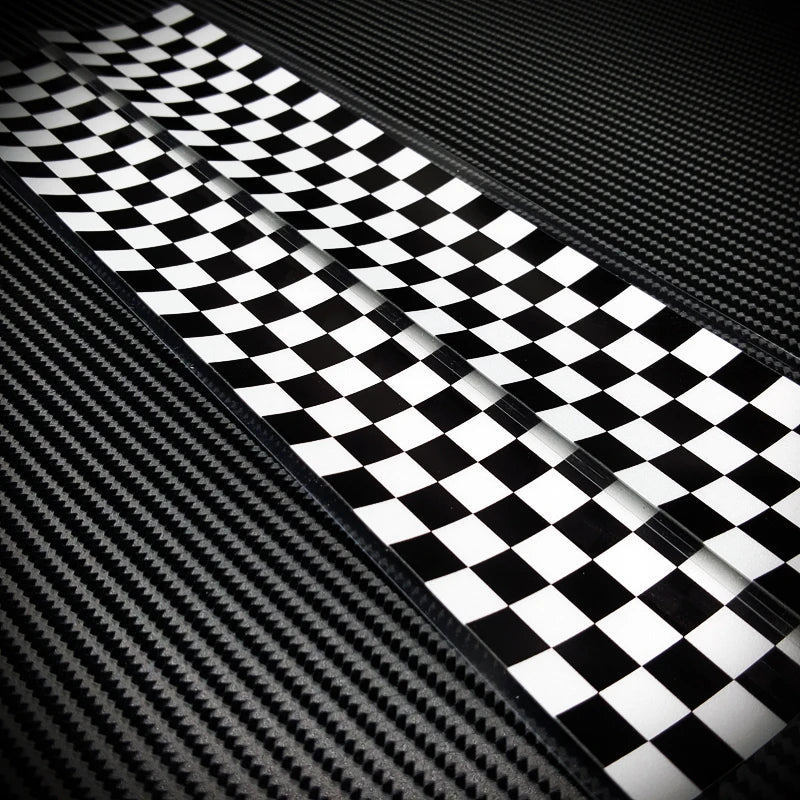 Black White Squa Stickers Waterproof Checkered Vinyl Decal