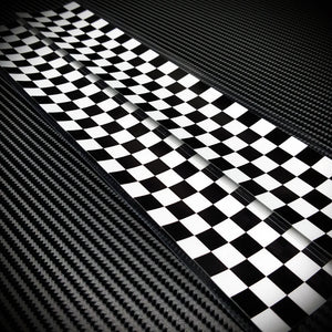 Black White Squa Stickers Waterproof Checkered Vinyl Decal