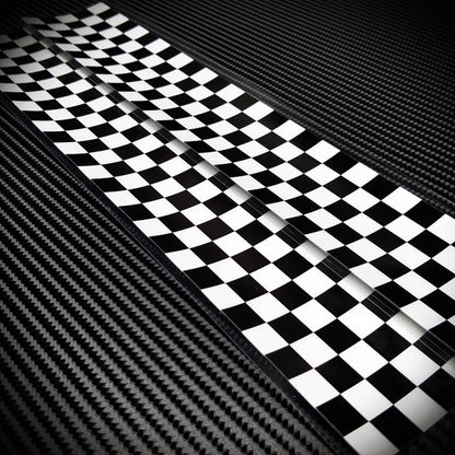 Black White Squa Stickers Waterproof Checkered Vinyl Decal