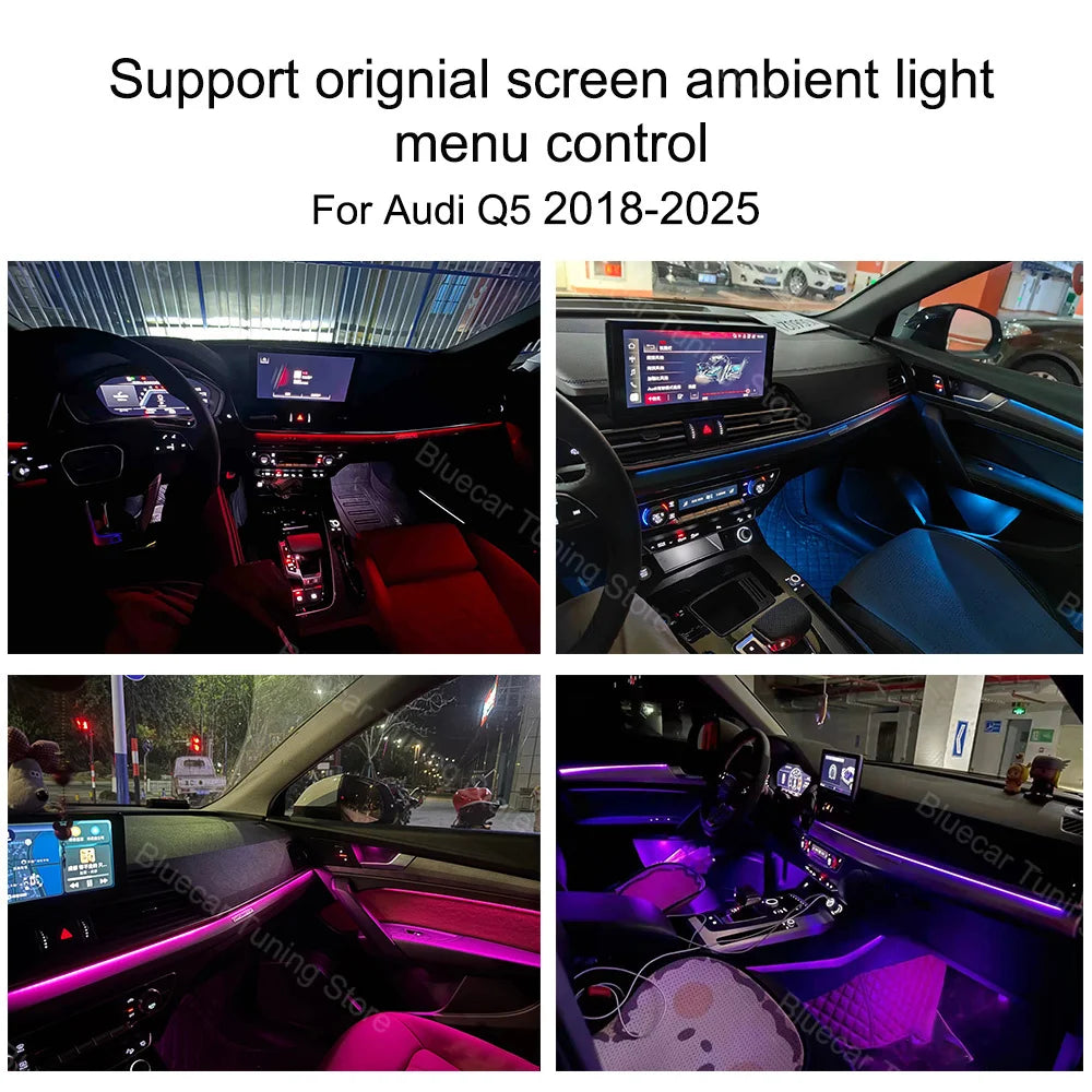 For Audi Q5 2018-2025 24 Lights Dynamic Active Ambient Interior