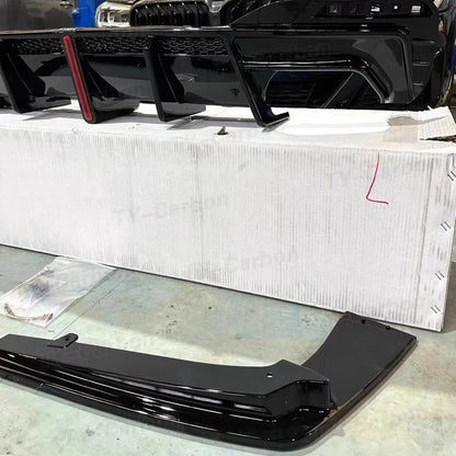For BMW G30 G38 M Sport Bright Black 3PCS Rear Bumper Diffuser