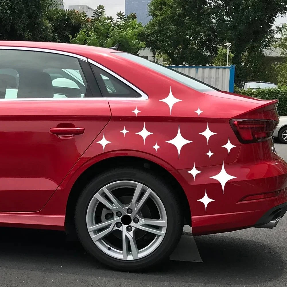 For Vehicles Piece Geometric Star Pattern Stickers Body Side