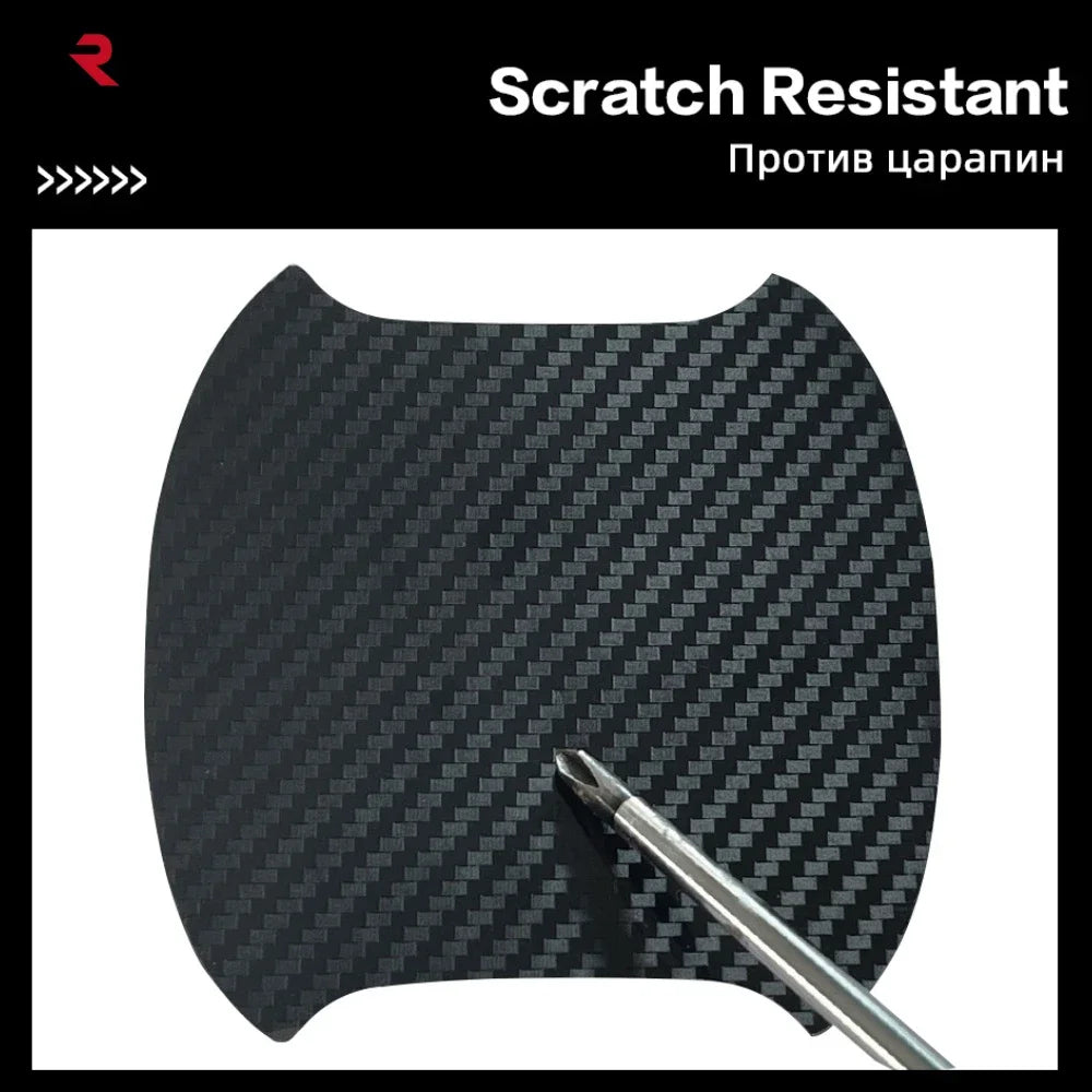 Door Sill Protector Sticker Anti Scratch Carbon Fiber Strip