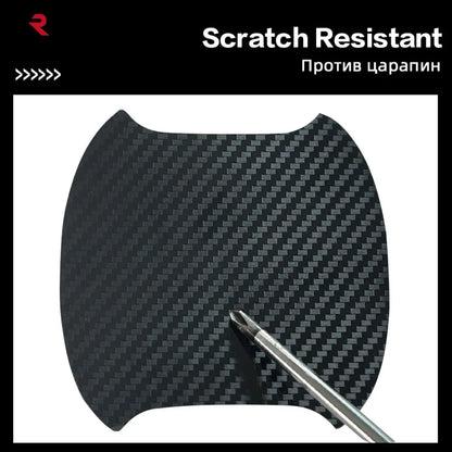 Door Sill Protector Sticker Anti Scratch Carbon Fiber Strip
