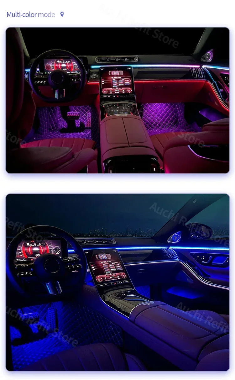 For Mercedes Benz 2021+ W223 S-Class Colors Active Ambient S450L