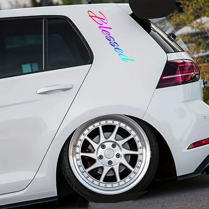 Blessed Windshield Decal 20x3.5cm Durable Vinyl Sticker Cars