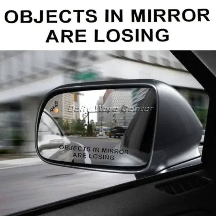 For Door Window Laptop Decal On Word Objects In Mirror Are
