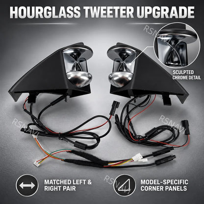 For Mercedes-Benz Cla W117 Gla W156 Hourglass Design Tweeters