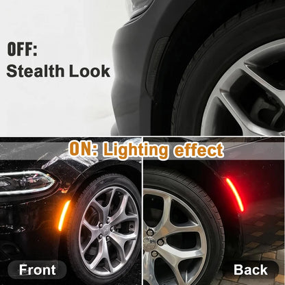 For Dodge Charger 2015-2021 LED Front Rear Bumper Side Marker
