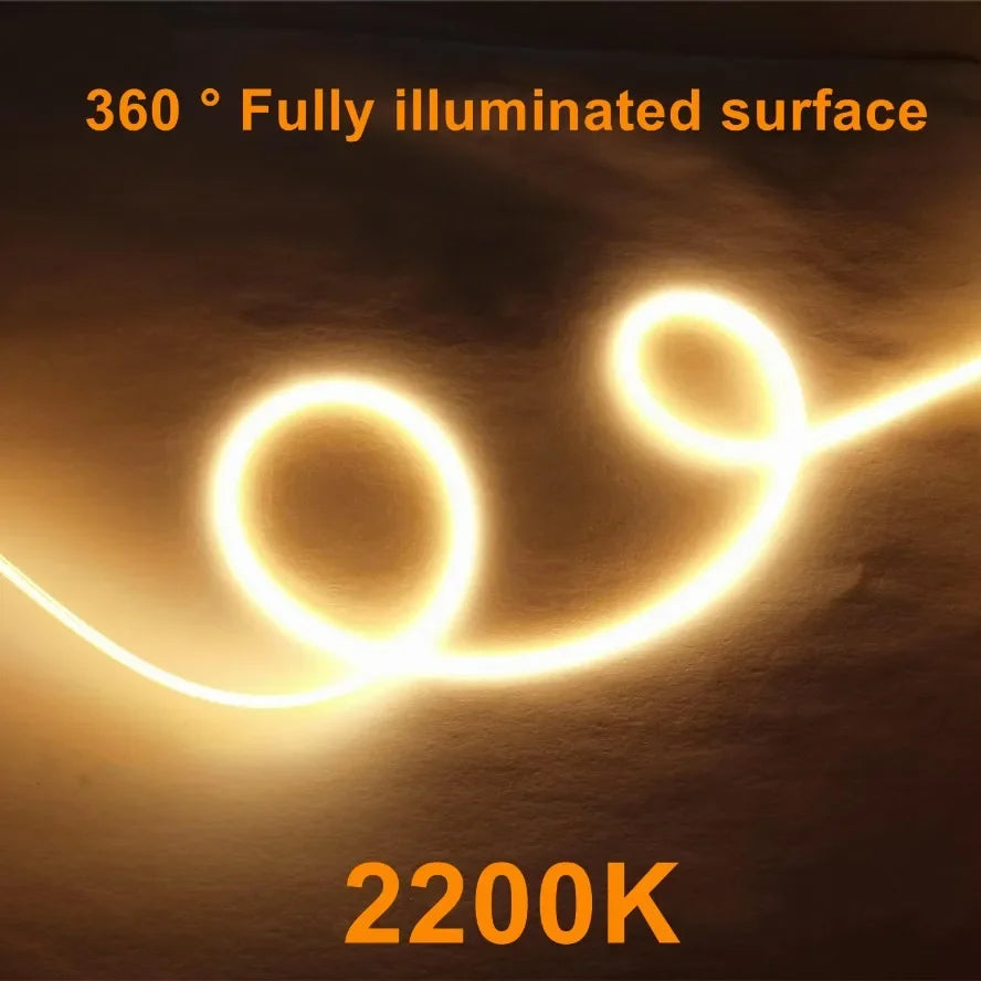 12V 600 460MM Flexible Ultra Slim Filament Spiral Bulb