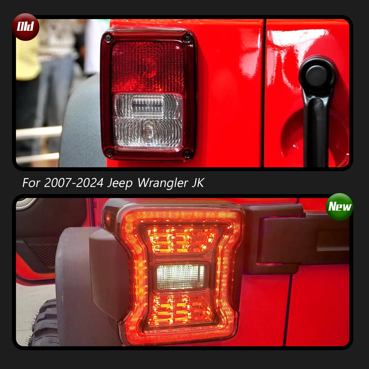 For Jeep Wrangler Jk Taillight 2007-2024 Typy Upgrade Modified