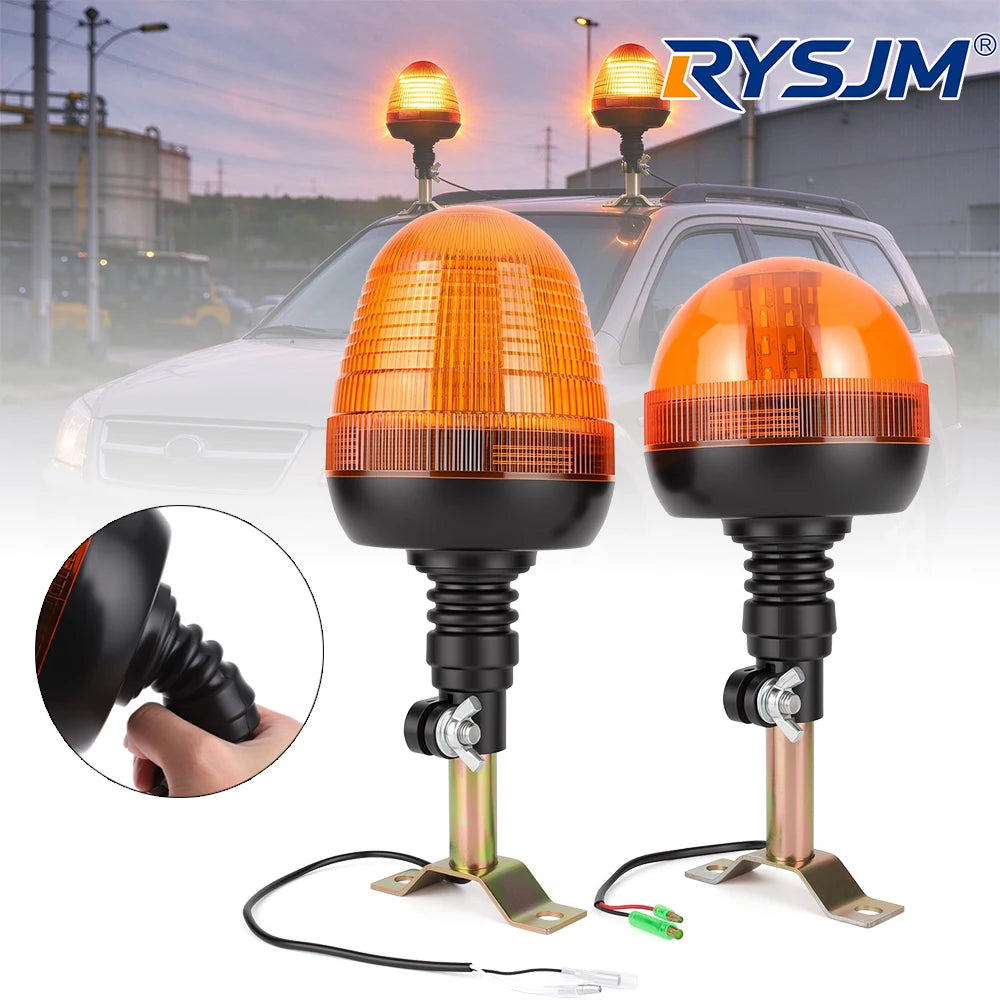 Beacon Rotating Tractor Warning Assembly 12V 24V Halogen Strobe