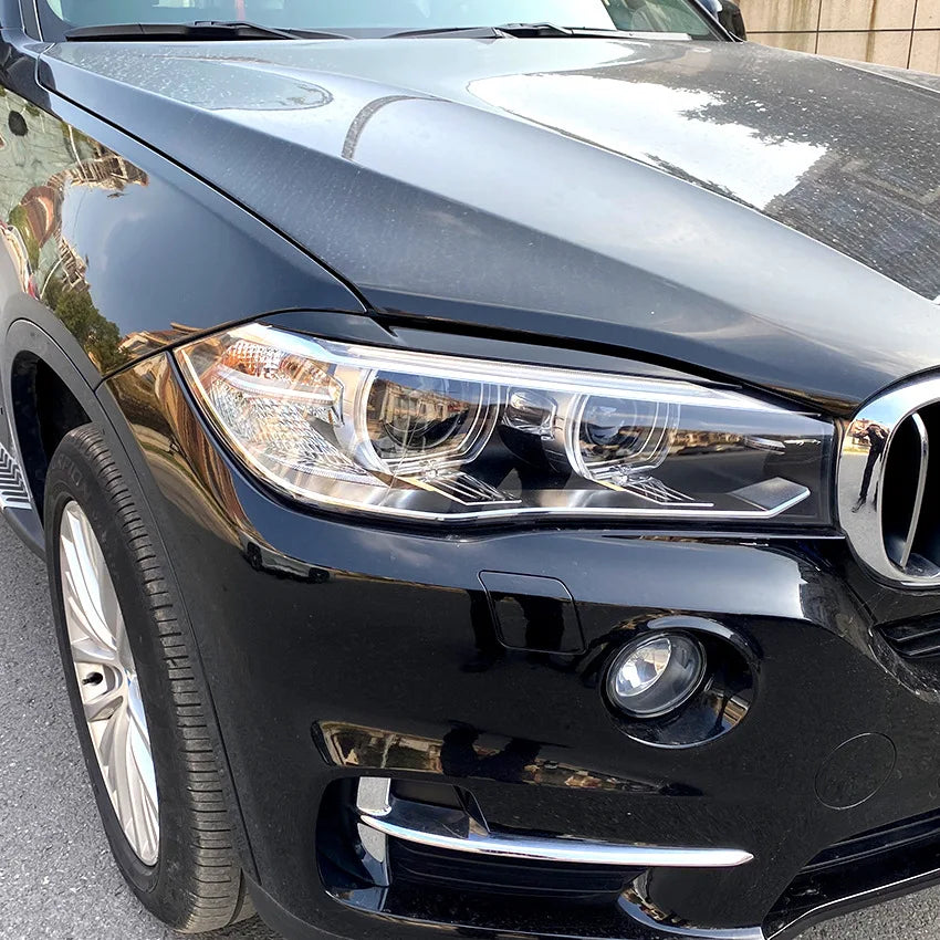 For BMW X5 X6 F15 F16 Headlight Eyebrows Eyelid Cover Stickers
