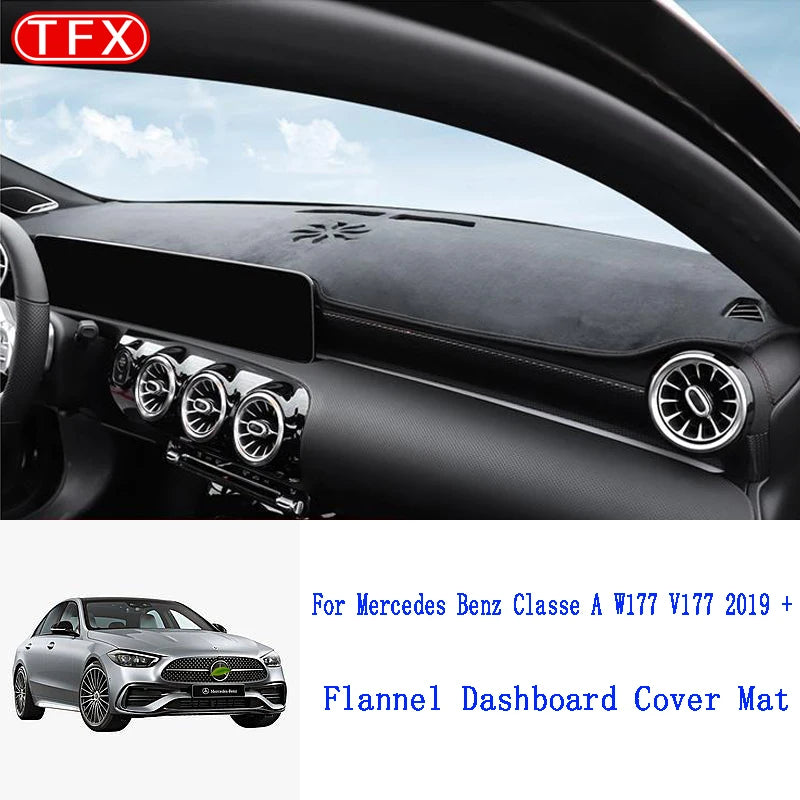 For Mercedes Benz A-Class W177 A160 Flannel Dashmat Dashboard