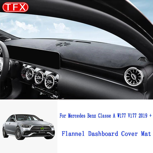For Mercedes Benz A-Class W177 A160 Flannel Dashmat Dashboard