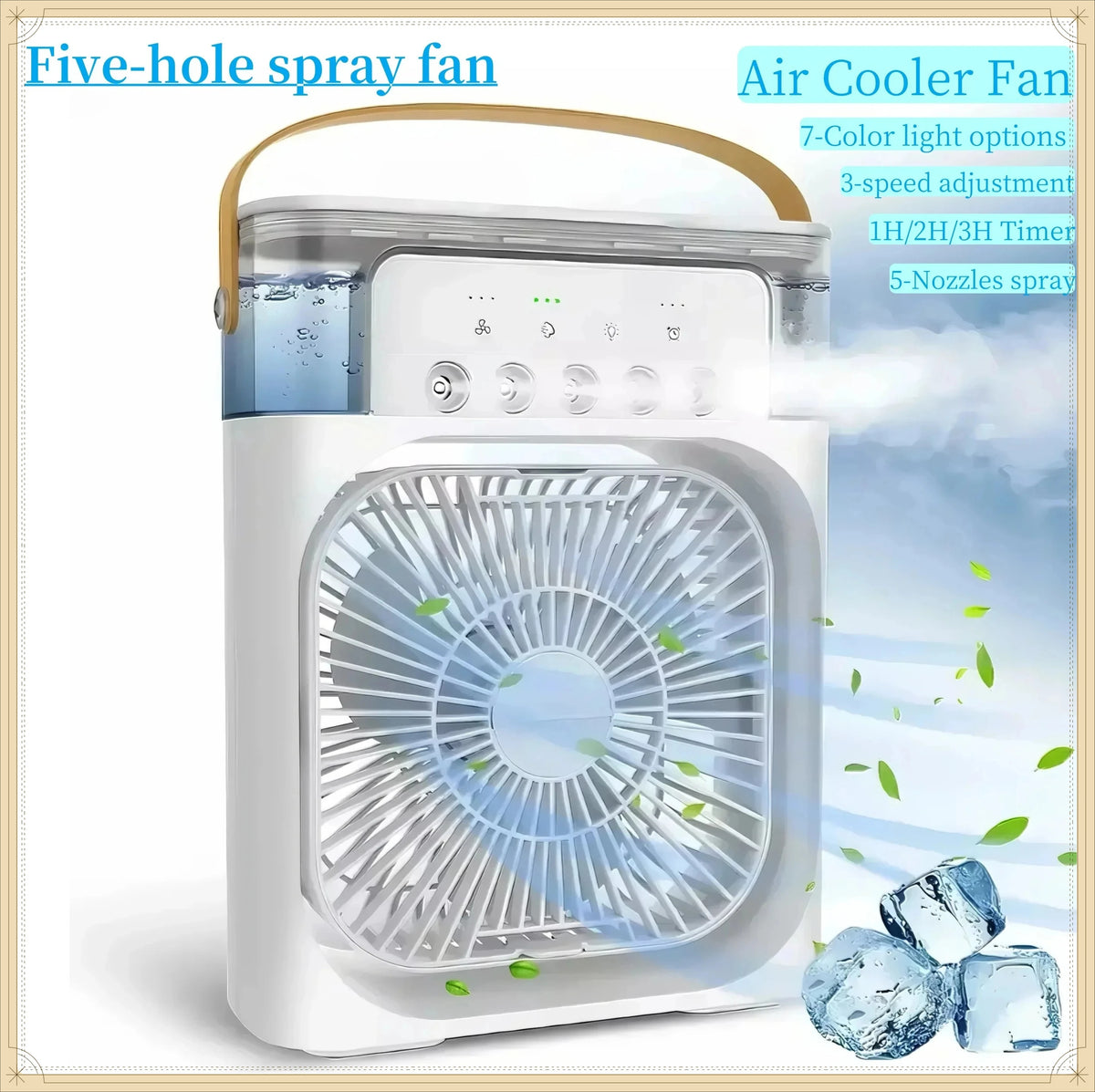 For Home Office In MINI Portable Air Cooler Fan 5-hole