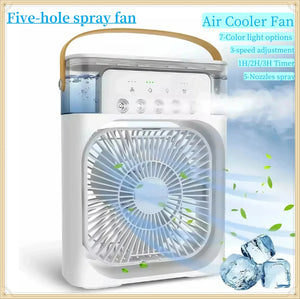 For Home Office In MINI Portable Air Cooler Fan 5-hole