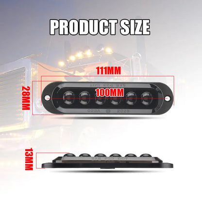 For Scania 12V 24V Side Marker Oval Clearance Trailer Brake Rear