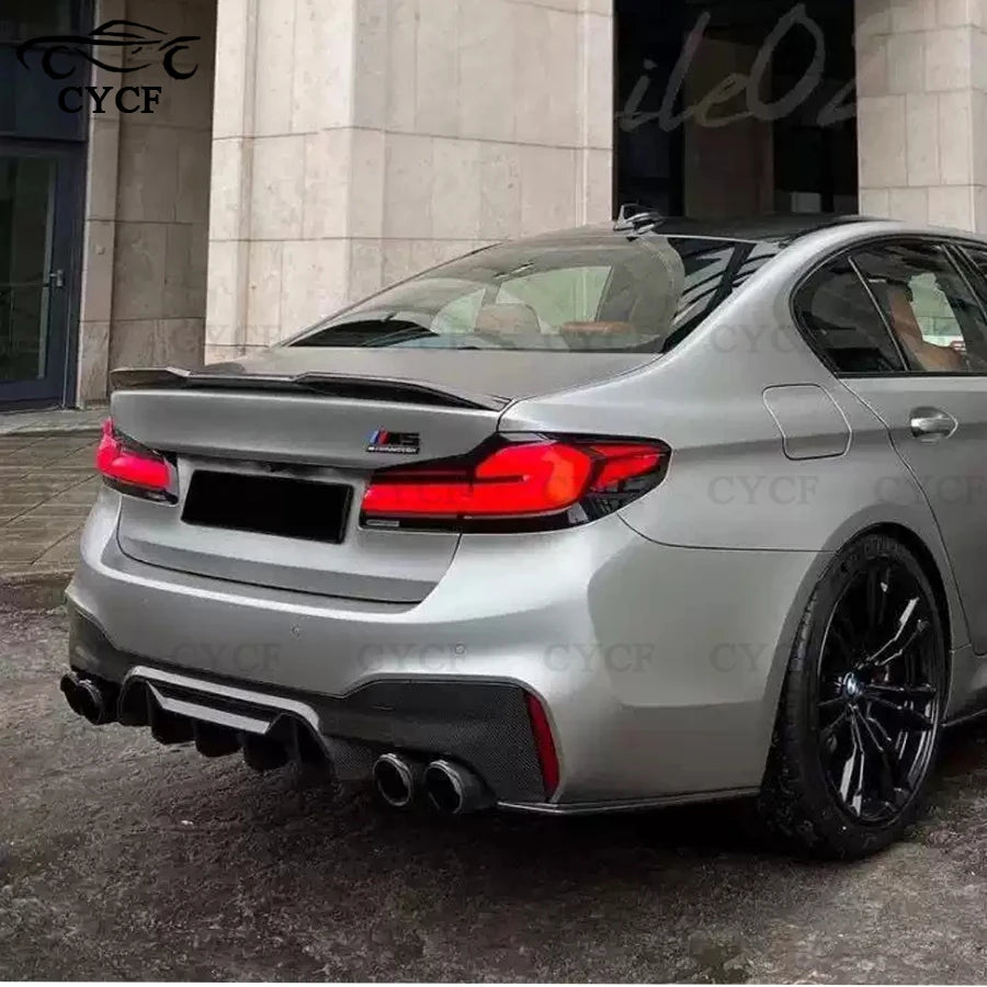 For BMW 5 Series M5 F90 G30 G38 Carbon Fiber Rear Bumper Lip