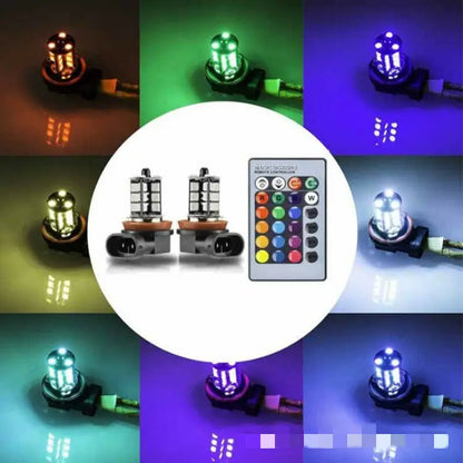 For Fog Light Driving Lamp 27SMD 16color RGB H11 H8 H9 Bulbs