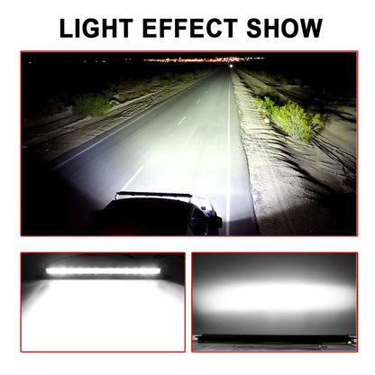 For Off-Road Vehicles 14 Inch LED ultra-thin 6D Lens Bar Truck