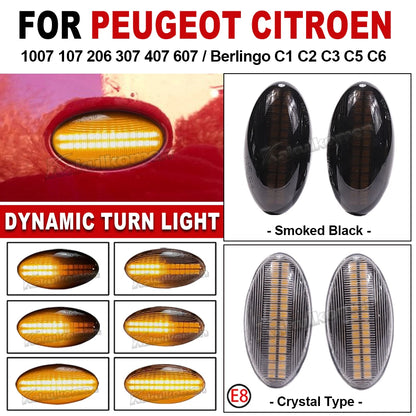For Peugeot 107 108 301 4007 Side Marker 607 Citroen c-crosser