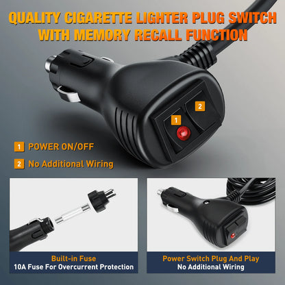 Nilight Strobe Traffic Advisor Bar 2-1 Dash Warning Safety