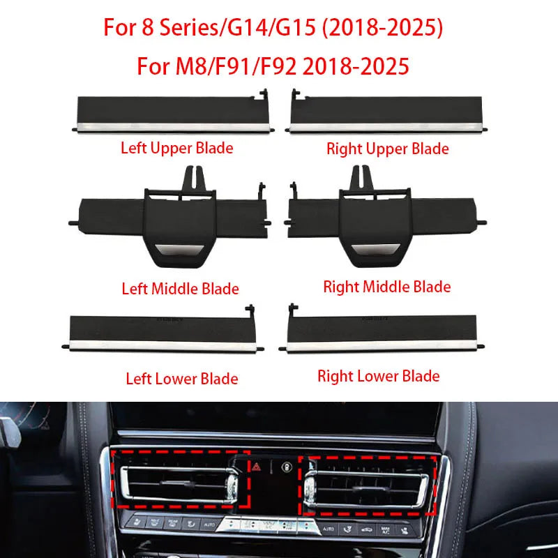 For BMW 8 Series G14 G15 Center Dashboard Air Vent Repair Kit