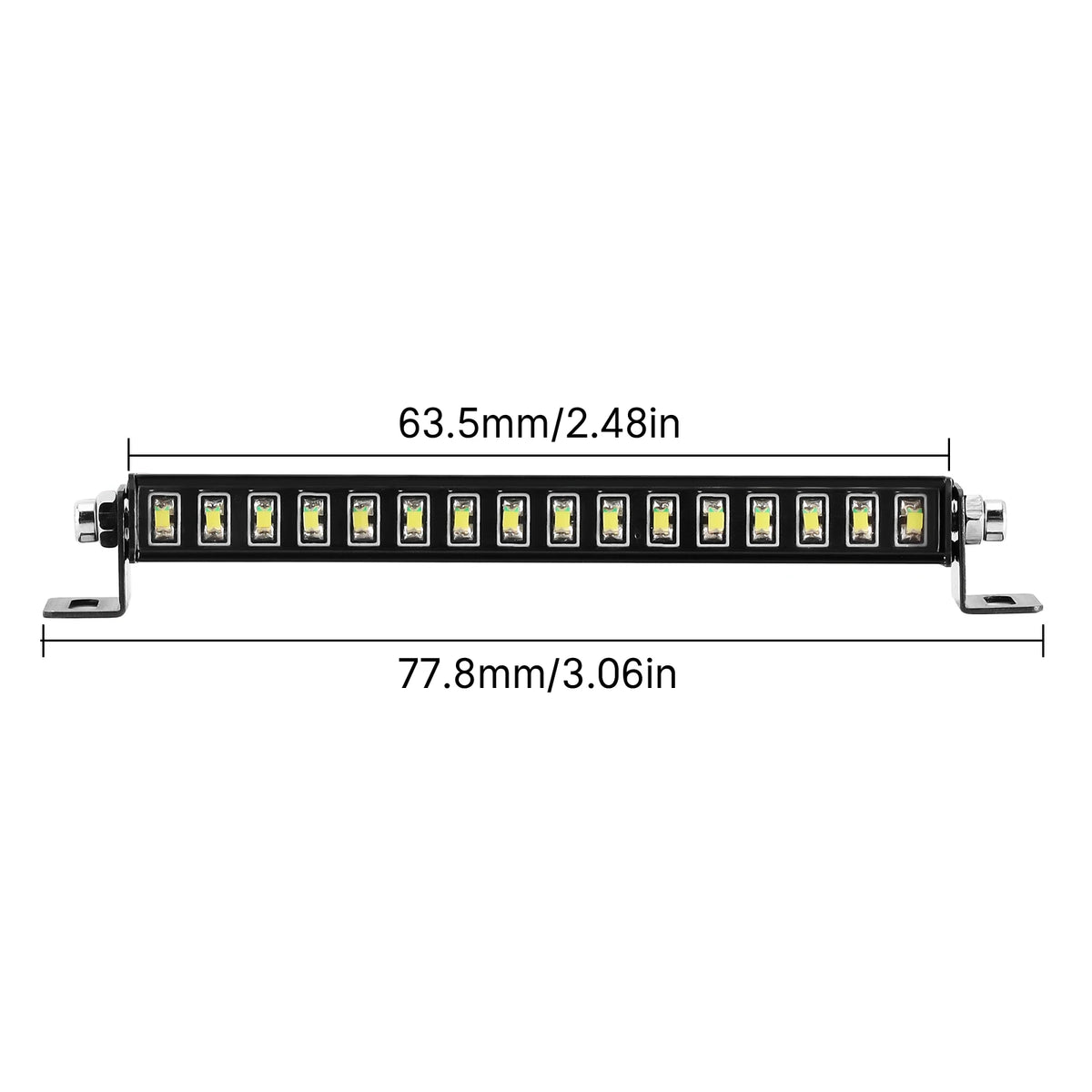 For 1 18 Rc Crawler TRX4M Injora 16LED Metal Roof Defender