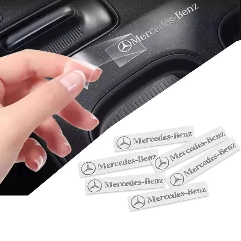 For Mercedes Benz Amg A B 3D Metal Emblem Sticker Interior