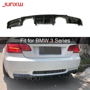For BMW E92 M3 Coupe E93 Dry Carbon Fiber Rear Lip Diffuser