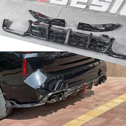 For BMW X3M F97 X4M F98 2019 Carbon Fiber Diffuser Back Lip Rear